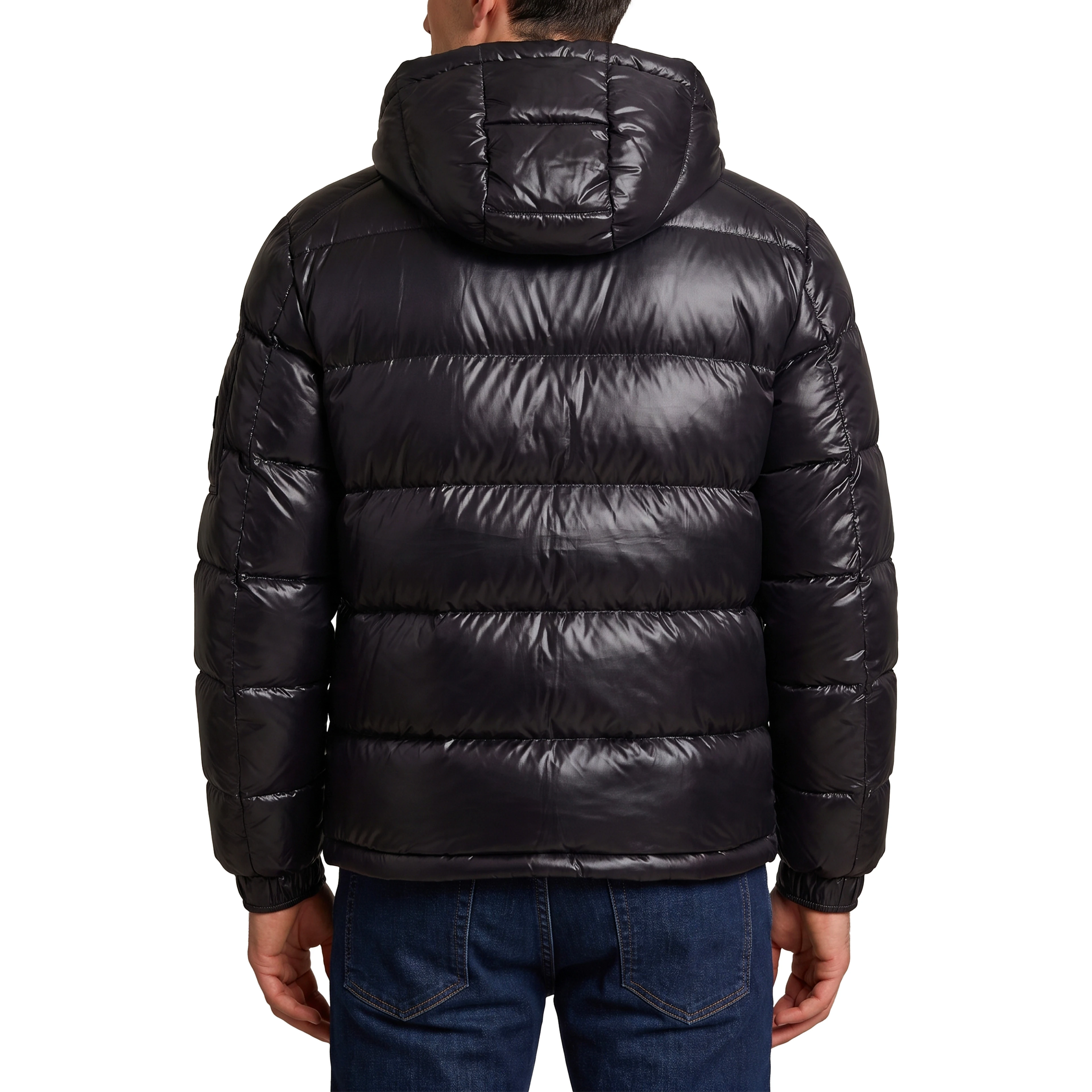 Polar Tech hooded down jacket