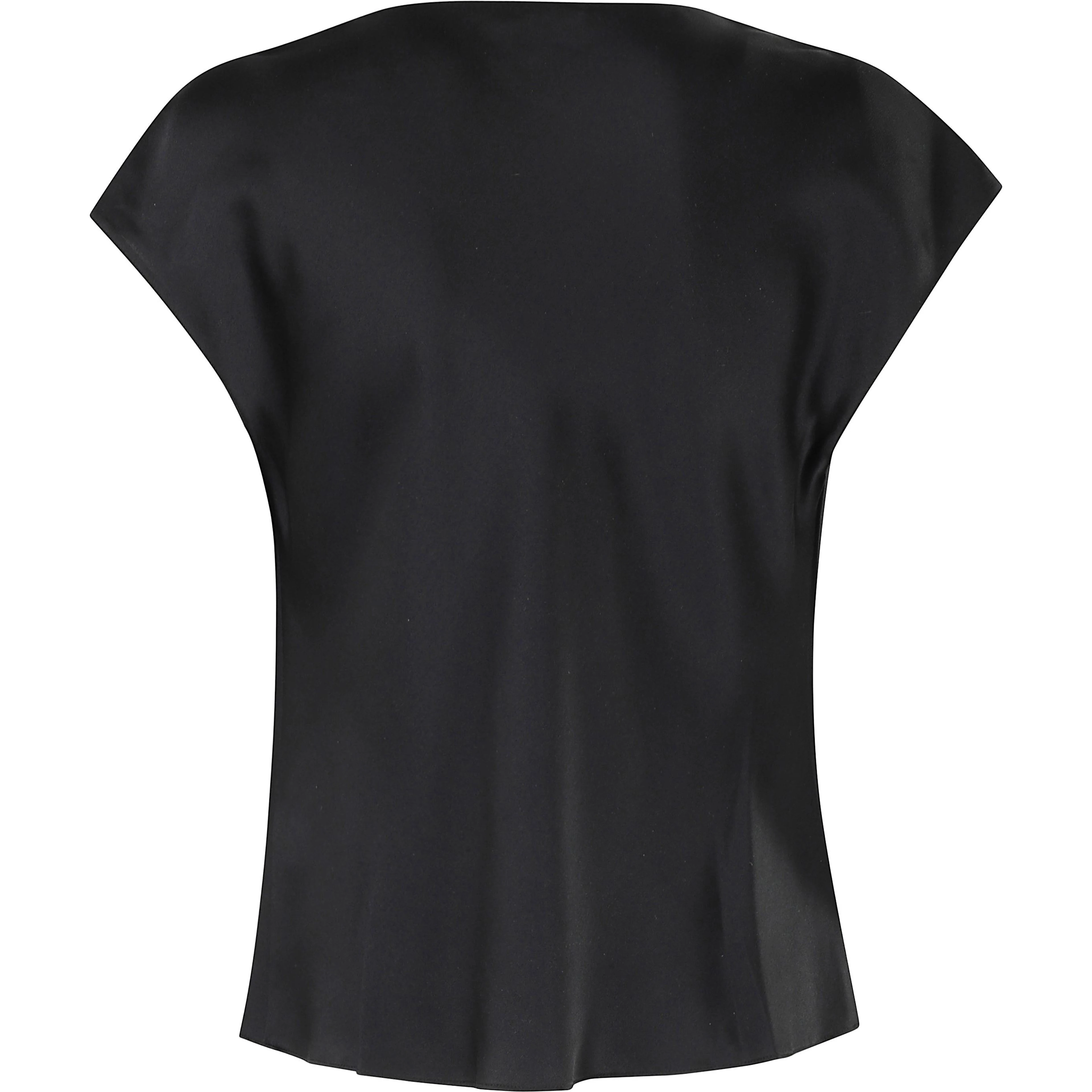 COWL NK CAP SLV BLOUSE