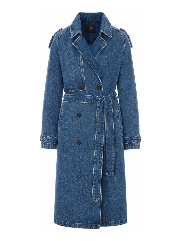 ANINE BING Coats Blue