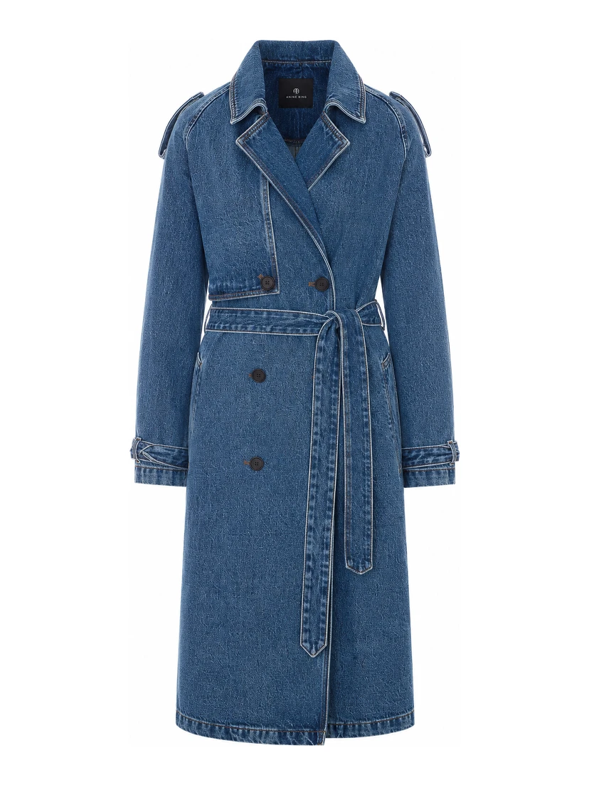 ANINE BING Coats Blue