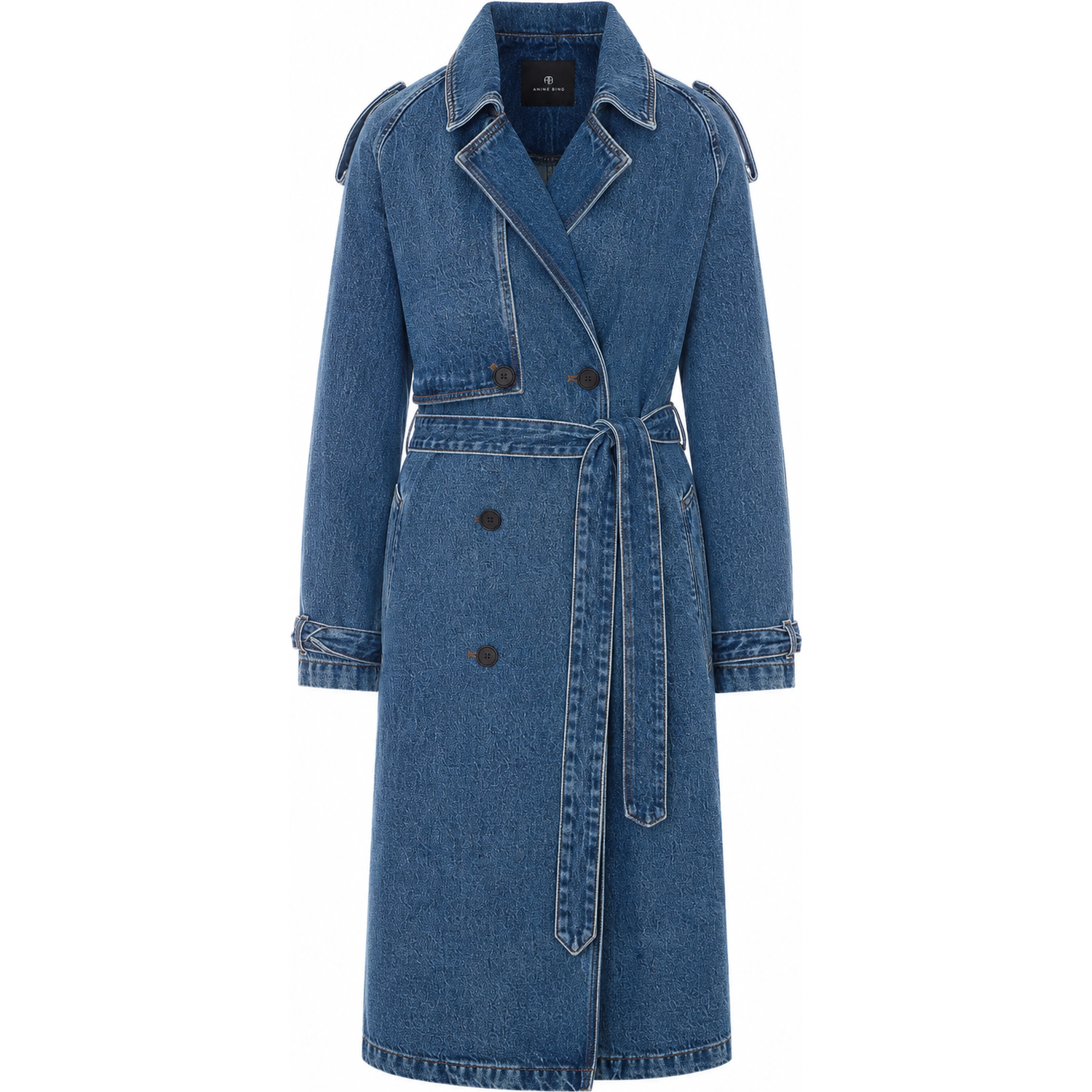 ANINE BING Coats Blue