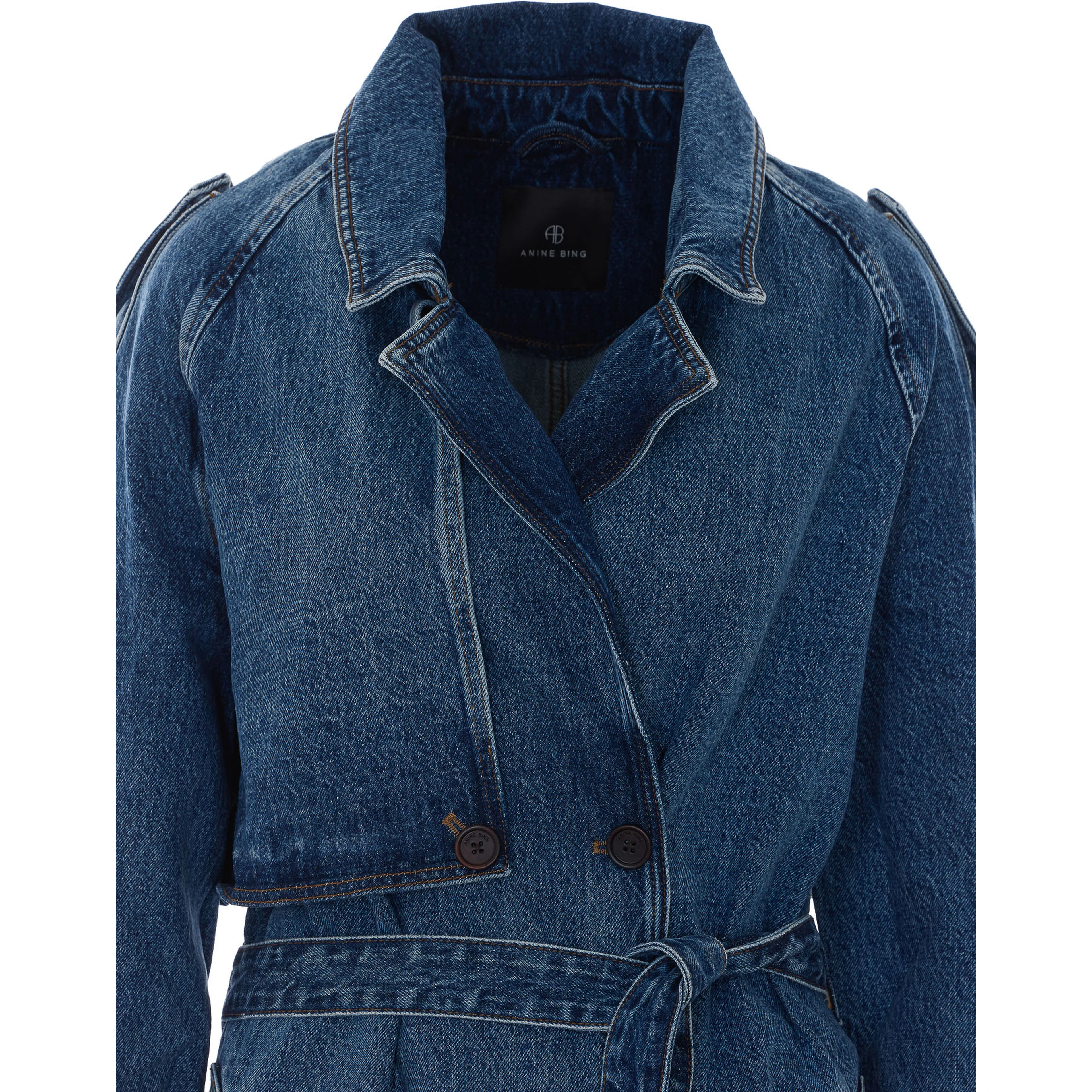 ANINE BING Coats Blue