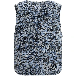 Multicolor Wool Oves Aries Sleeveles Sweater
