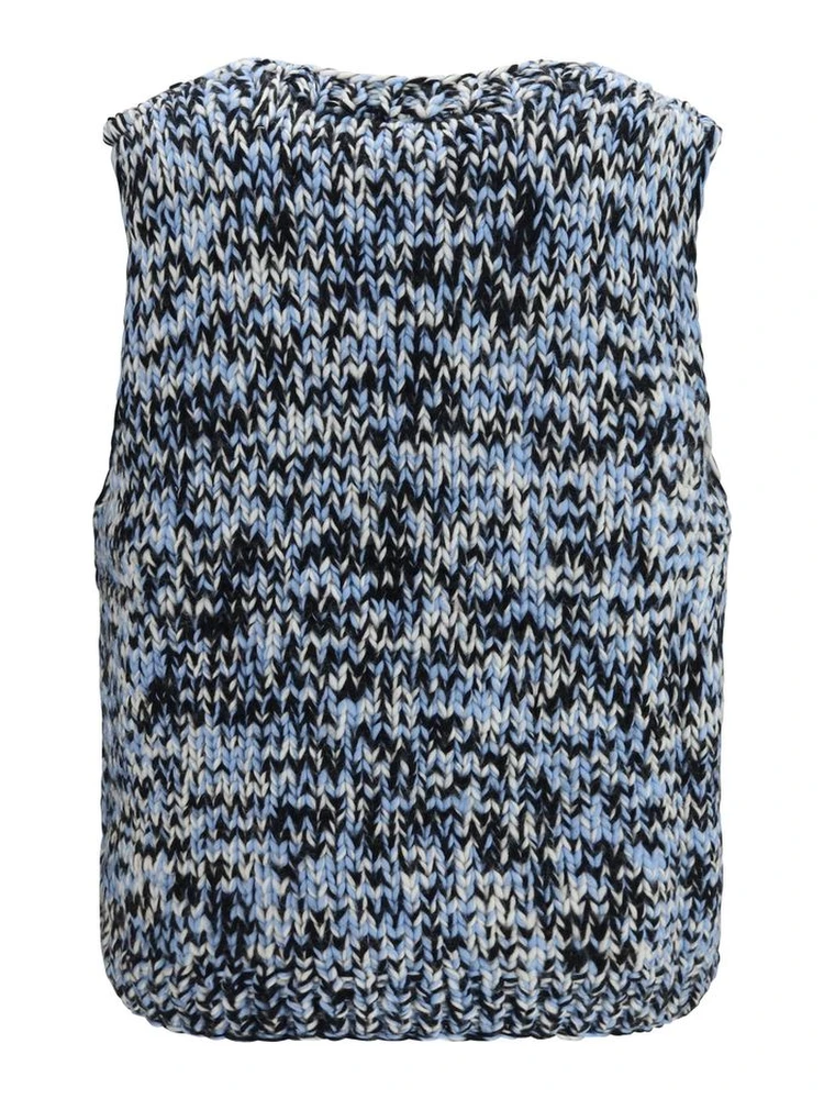 Multicolor Wool Oves Aries Sleeveles Sweater alternative