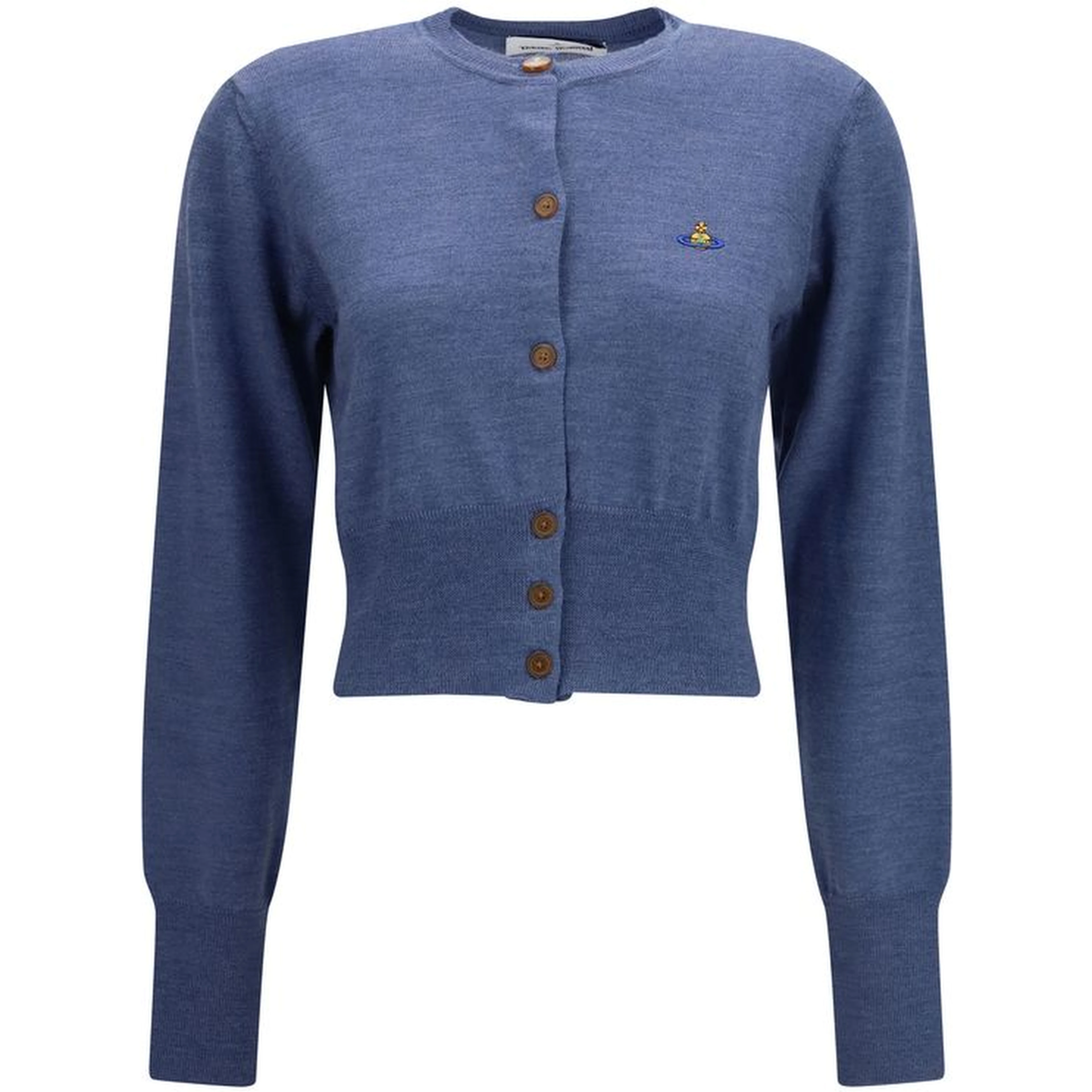 Blue Silk Cardigan