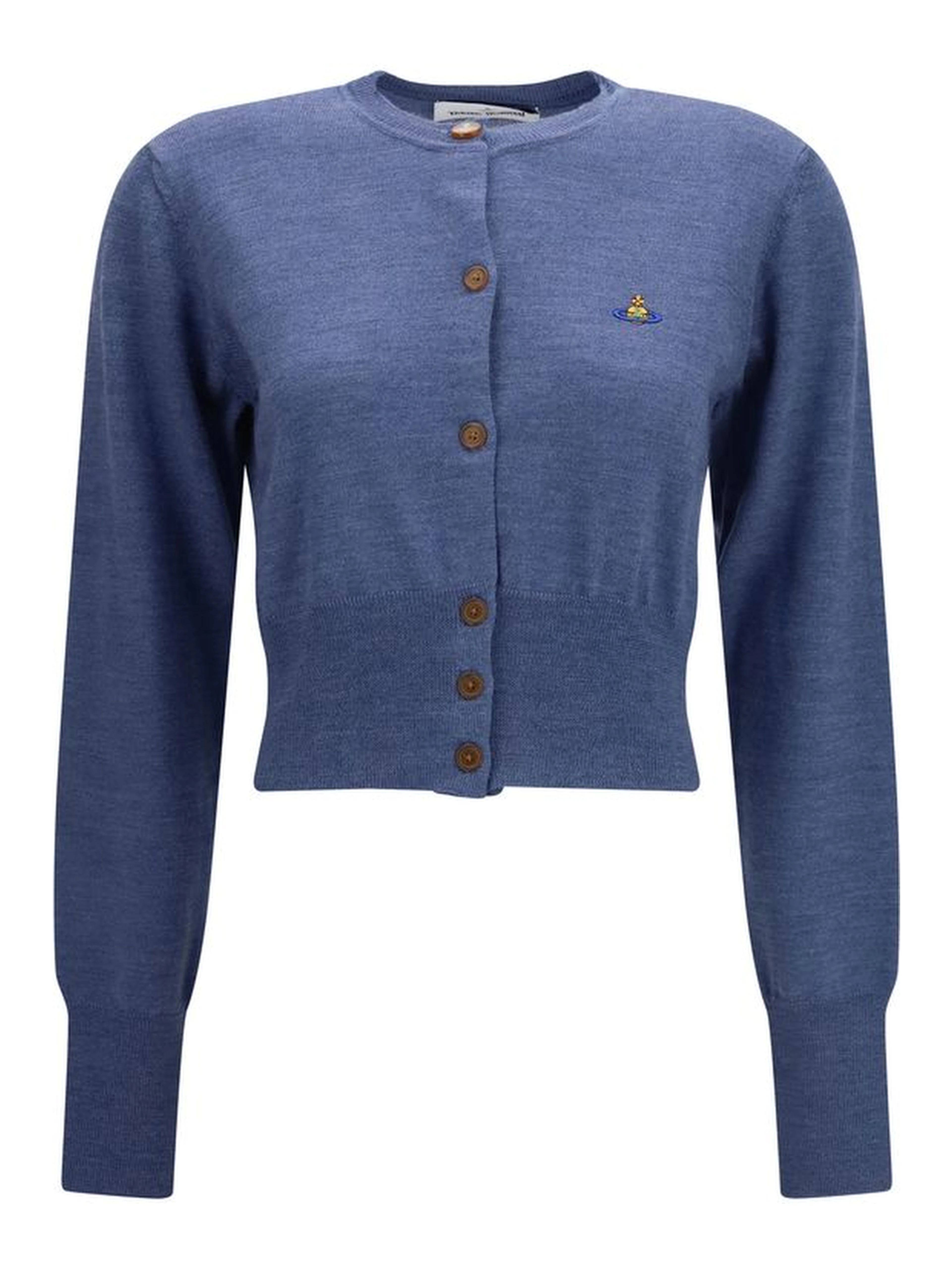 Blue Silk Cardigan