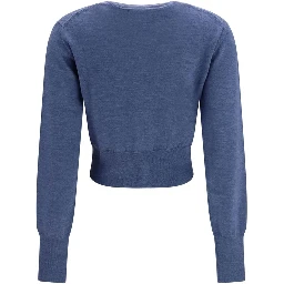 Blue Silk Cardigan