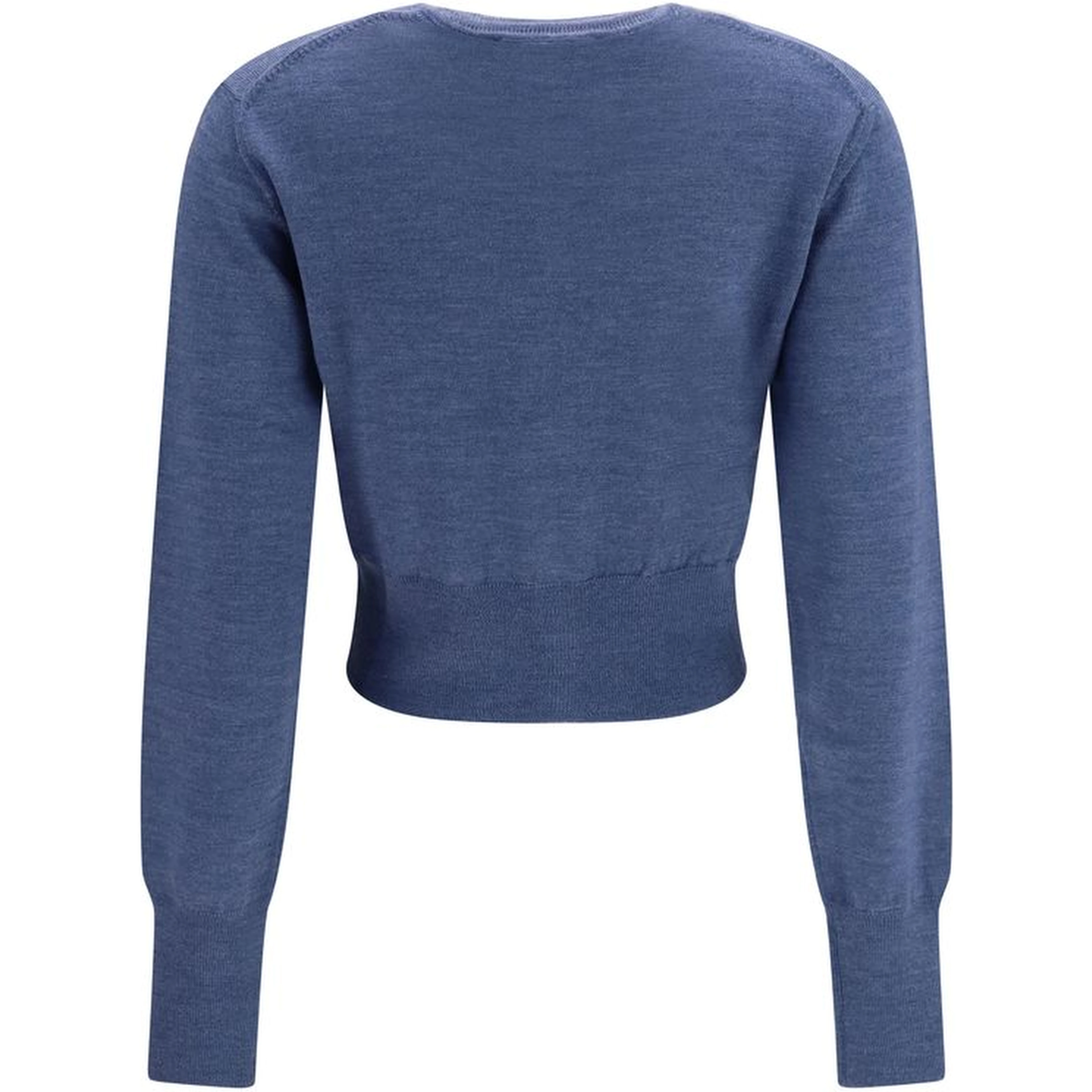 Blue Silk Cardigan