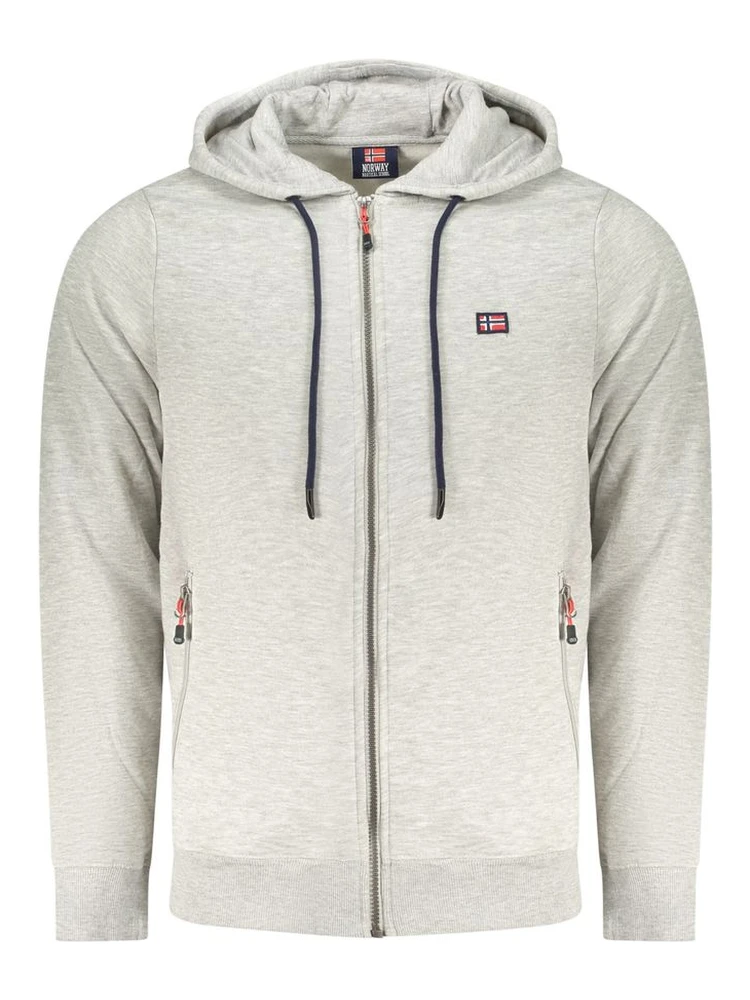 Grigio Cotton Men Sweatshirt
