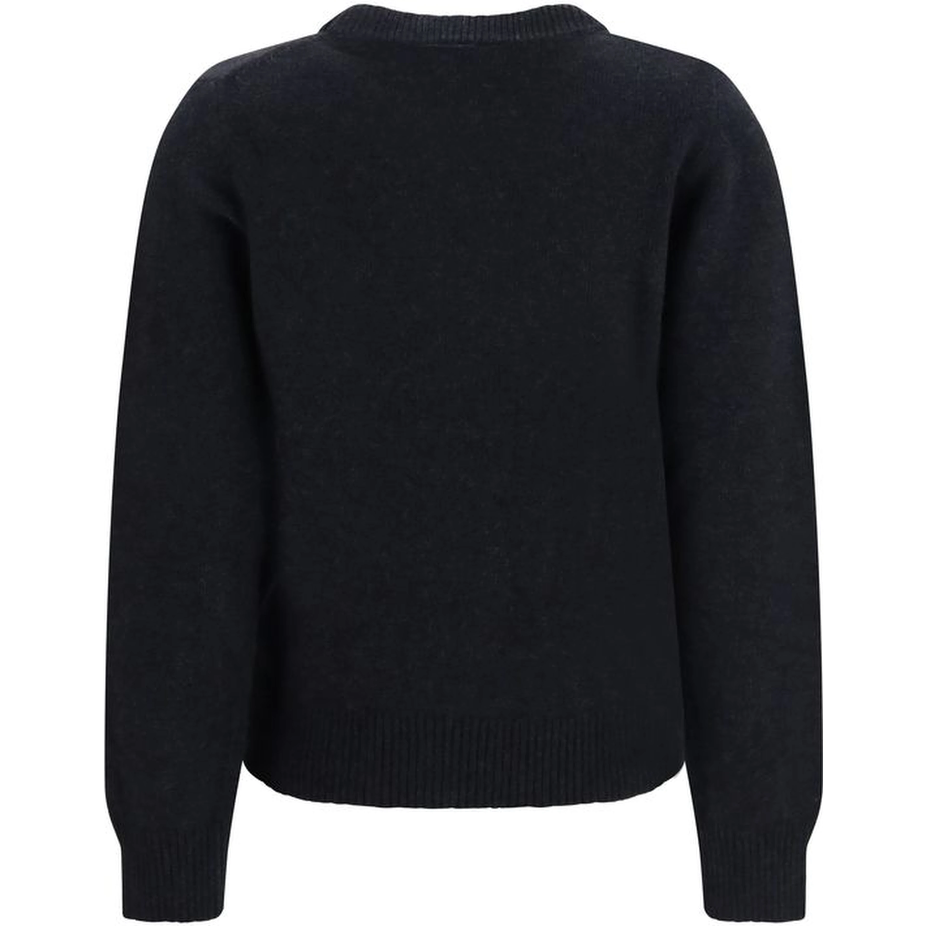Black Recycled Wool Sweatshirt