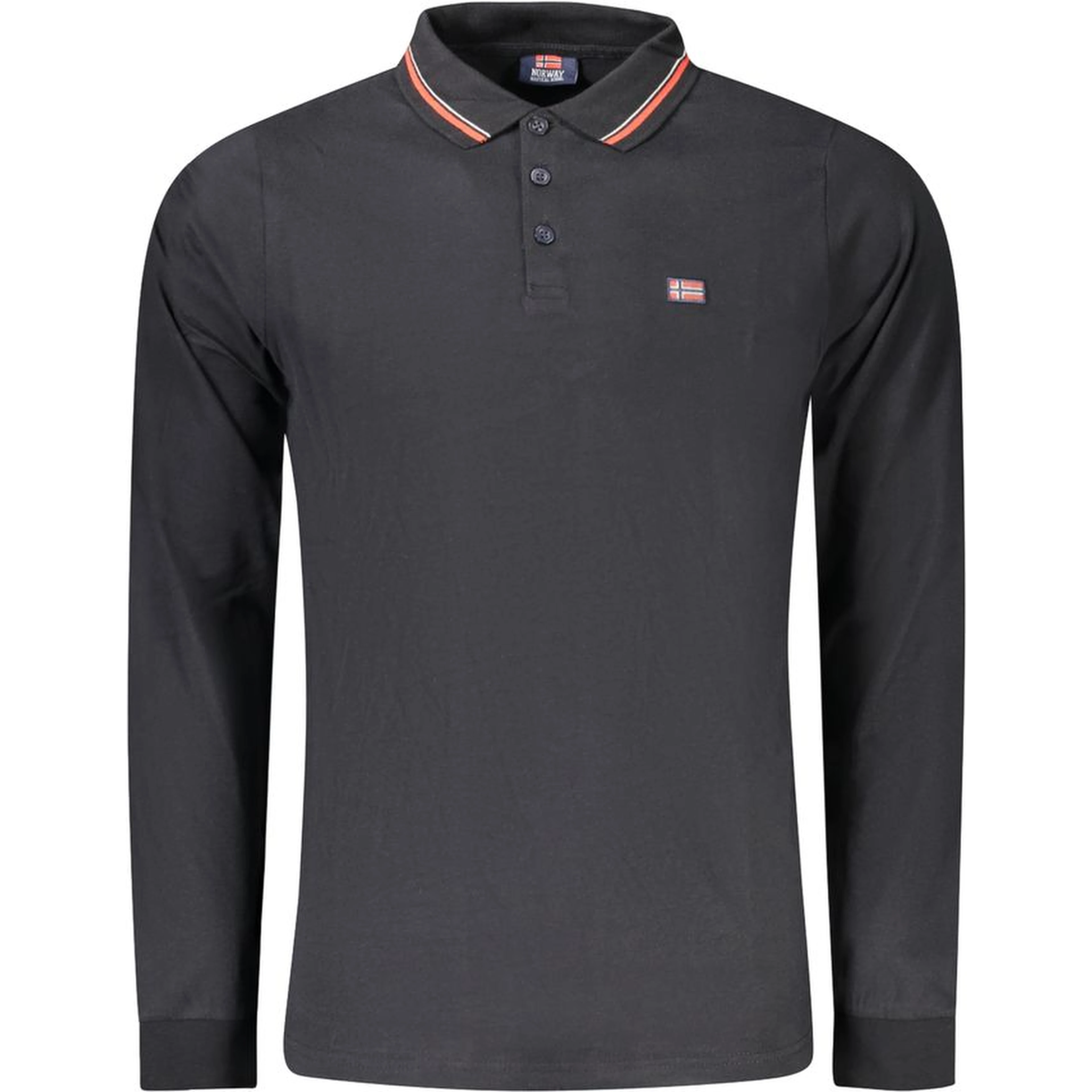 Black Cotton Men's Polo