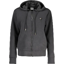 Black Polyester Women's Hoodie
