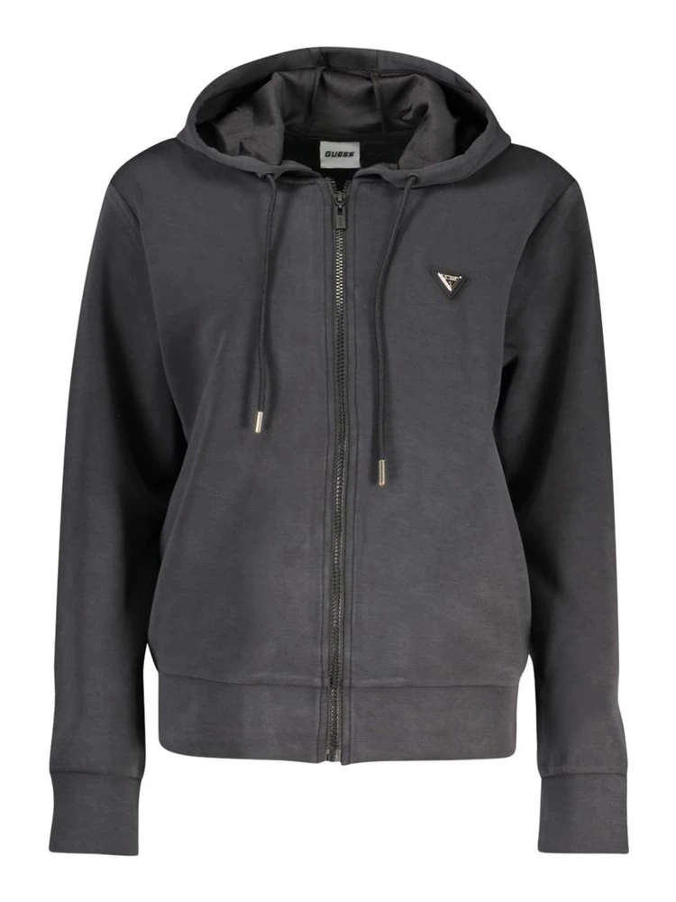 Black Polyester Women's Hoodie