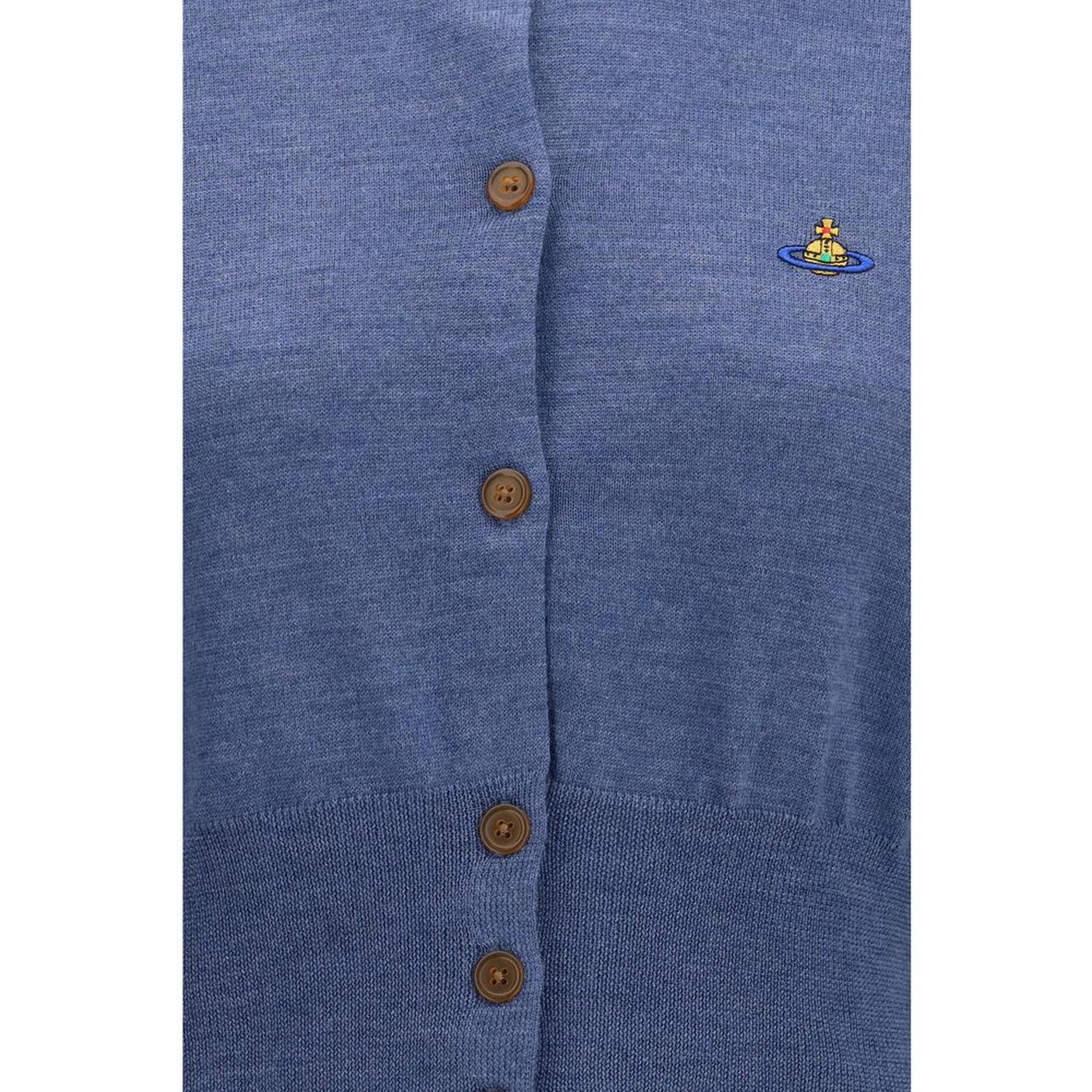 Blue Silk Cardigan