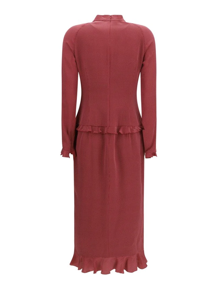 Bordeaux Silk Casual Dress alternative