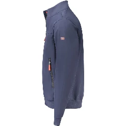 Blue Polyester Men's Jacket