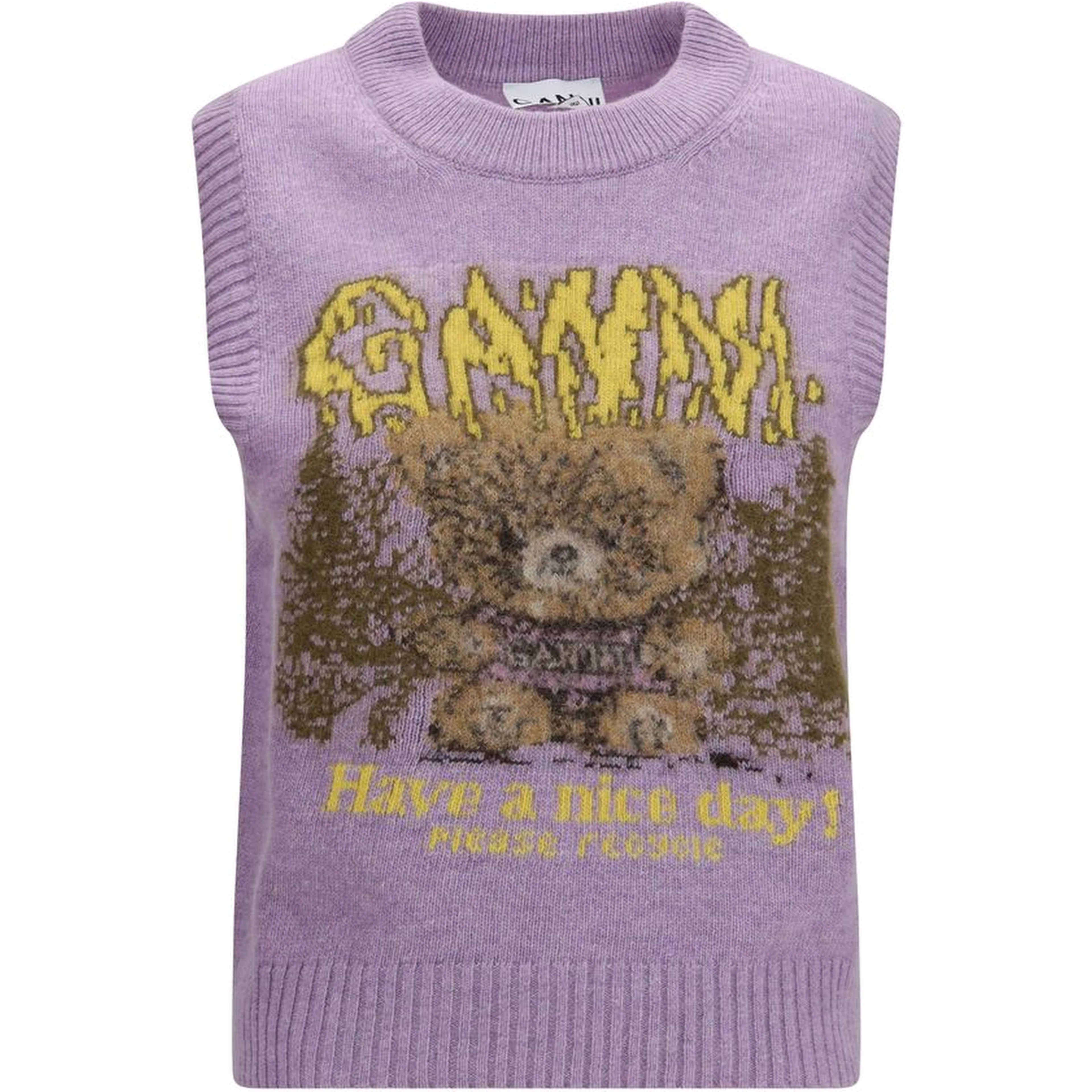 Gray Alpaca Vicugna Pacos Sleeveles Sweater