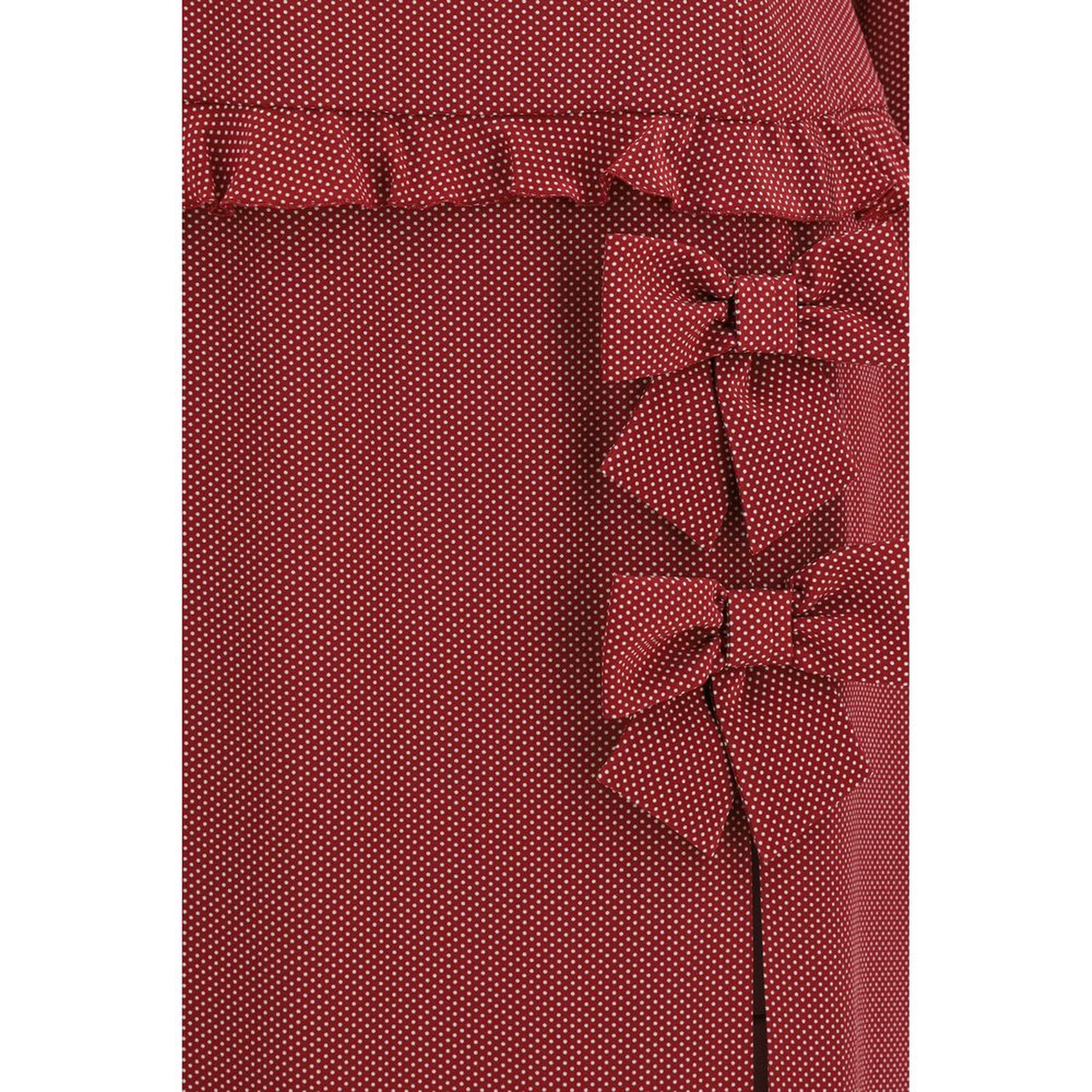 Bordeaux Silk Casual Dress