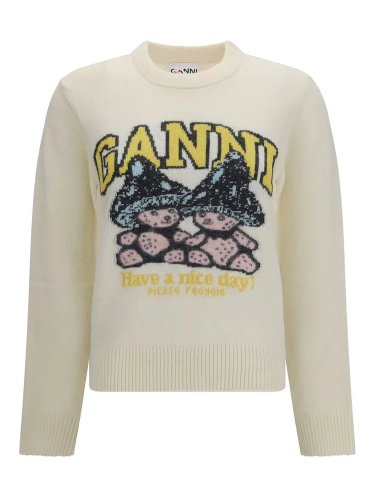Beige Wool Oves Aries Sweatshirt
