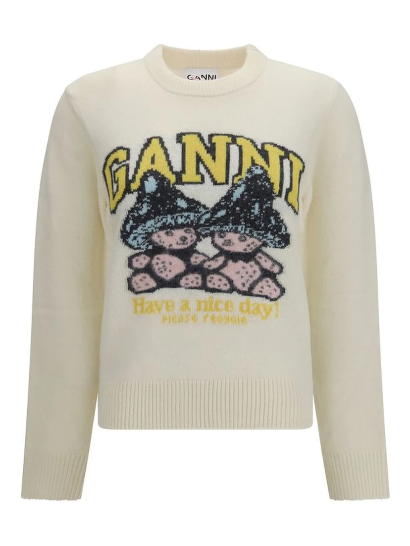 Beige Wool Oves Aries Sweatshirt
