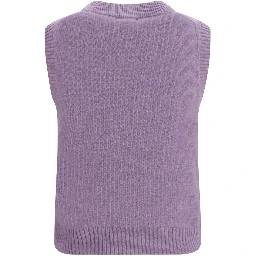 Gray Alpaca Vicugna Pacos Sleeveles Sweater