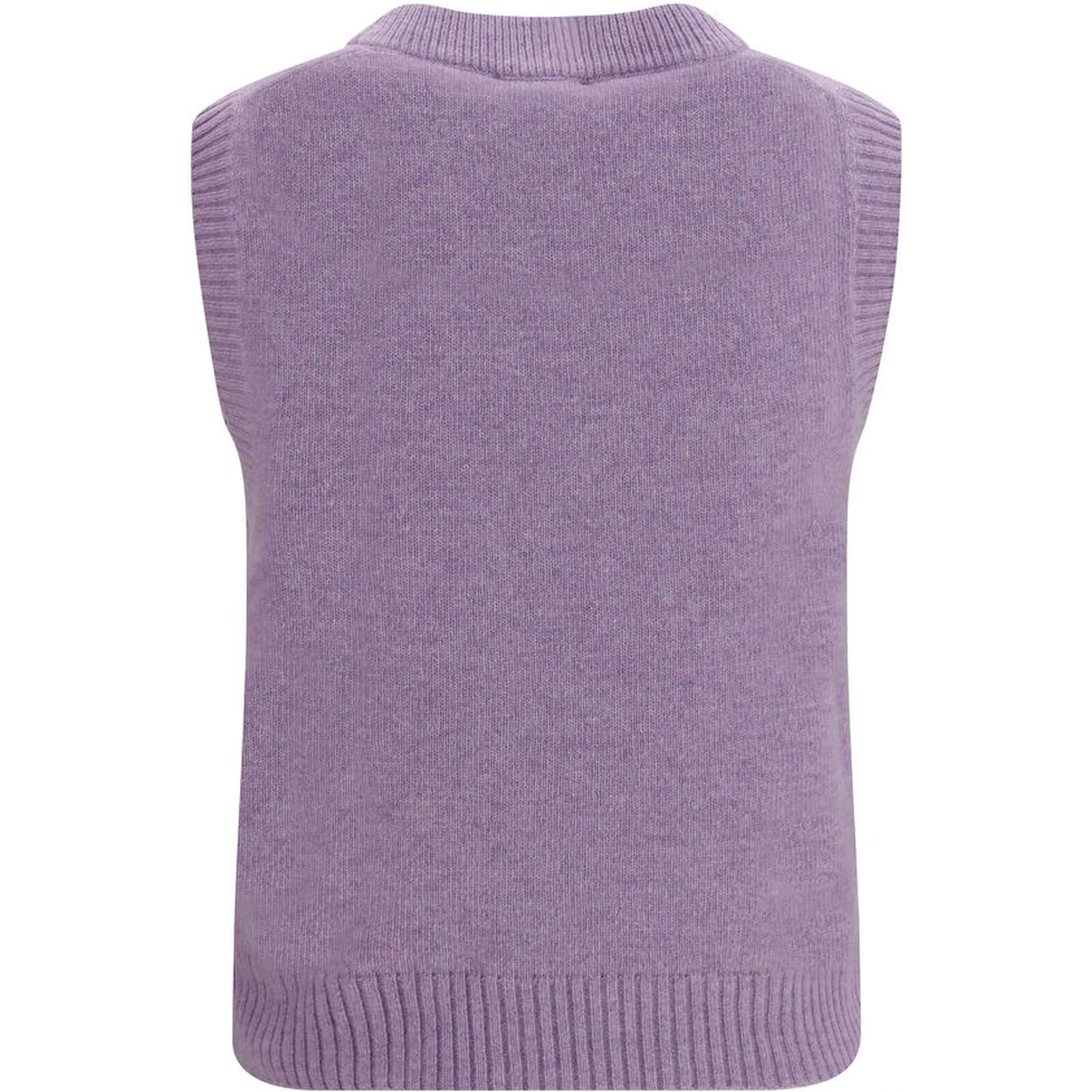 Gray Alpaca Vicugna Pacos Sleeveles Sweater