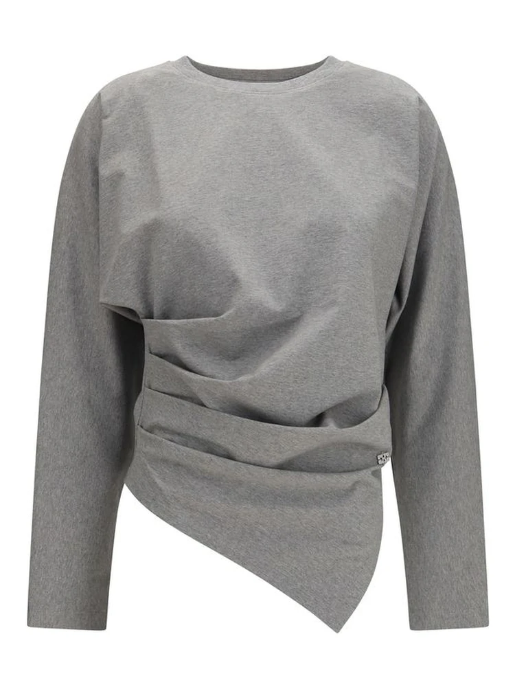 Gray Cotton Pattern Shirt