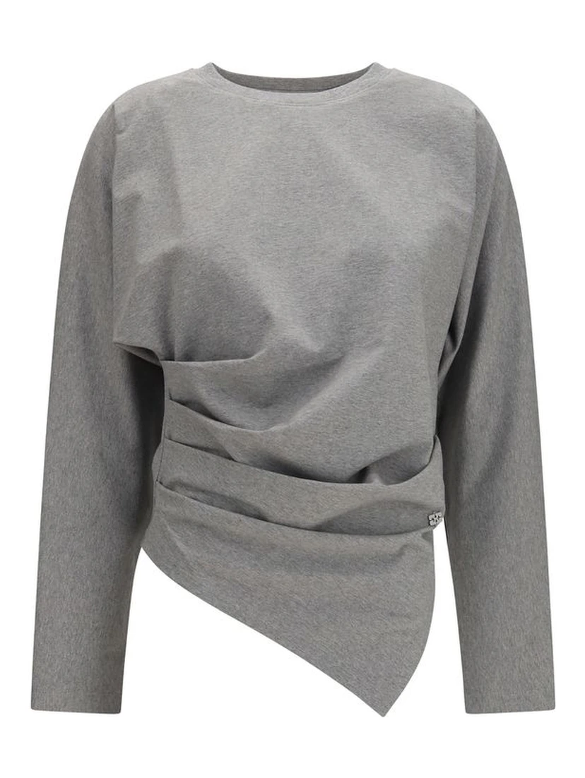 Gray Cotton Pattern Shirt
