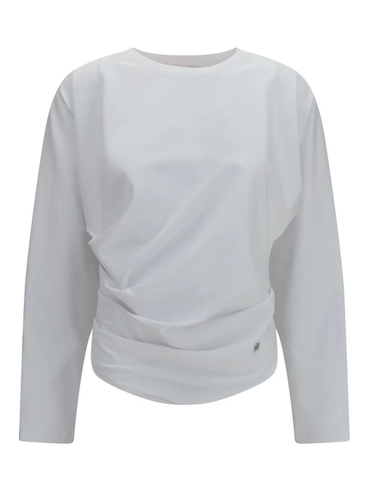 White Cotton Pattern Shirt