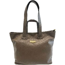 Beige Cowhide Handbag