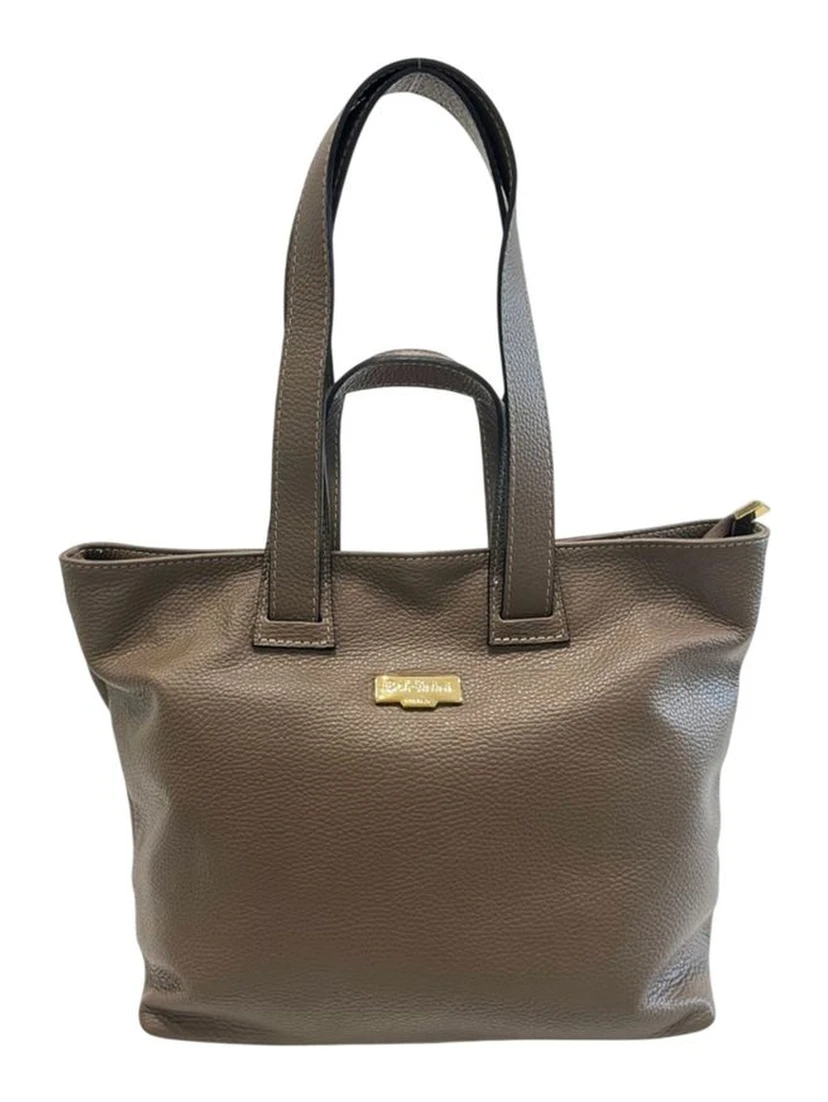 Beige Cowhide Handbag
