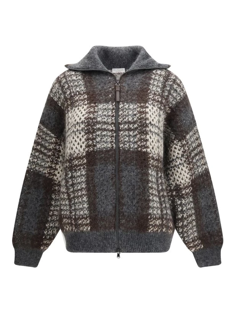 Gray Mohair Cardigan