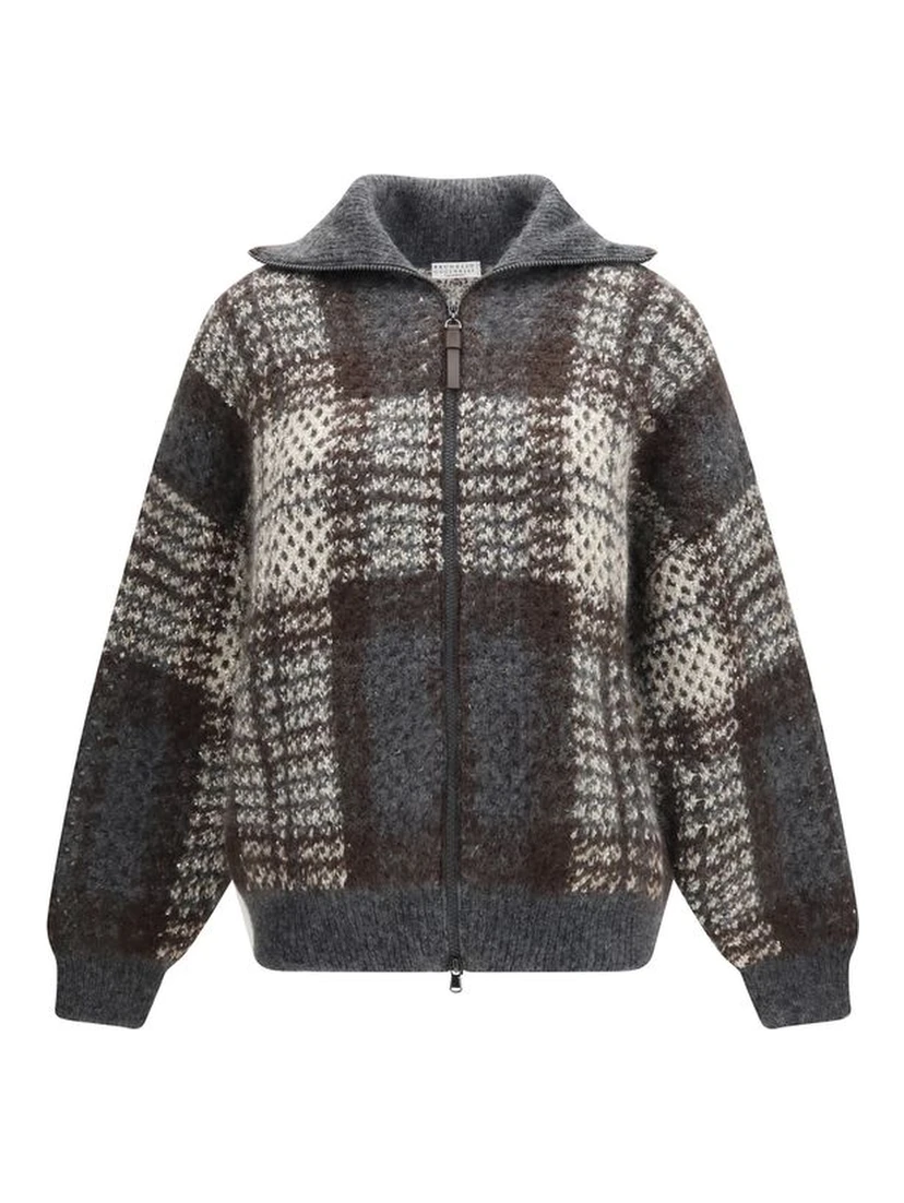 Gray Mohair Cardigan