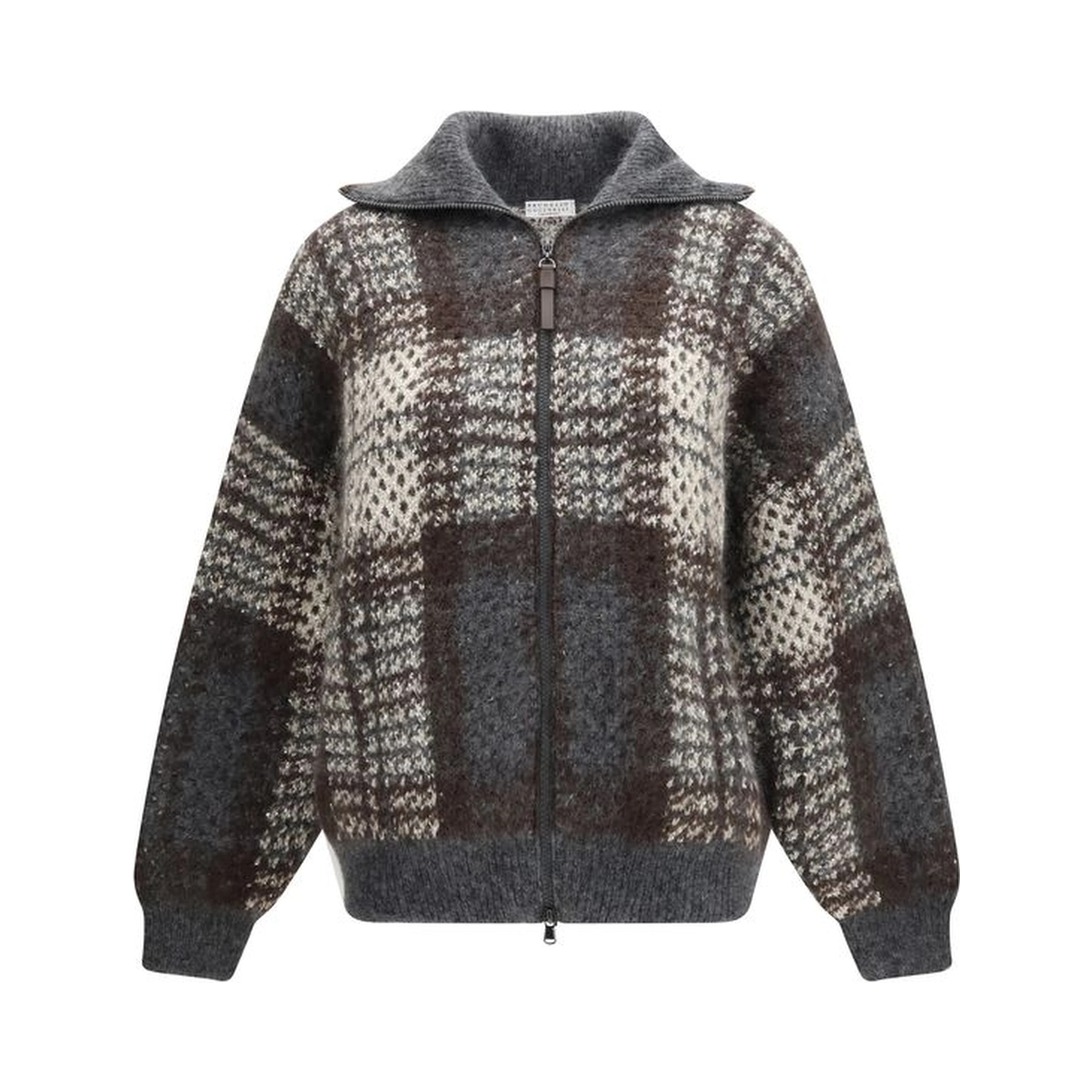 Gray Mohair Cardigan