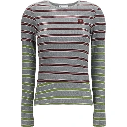Gray Cotton Long Sleeve T-Shirt