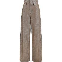 Beige Cotton Jeans Denim