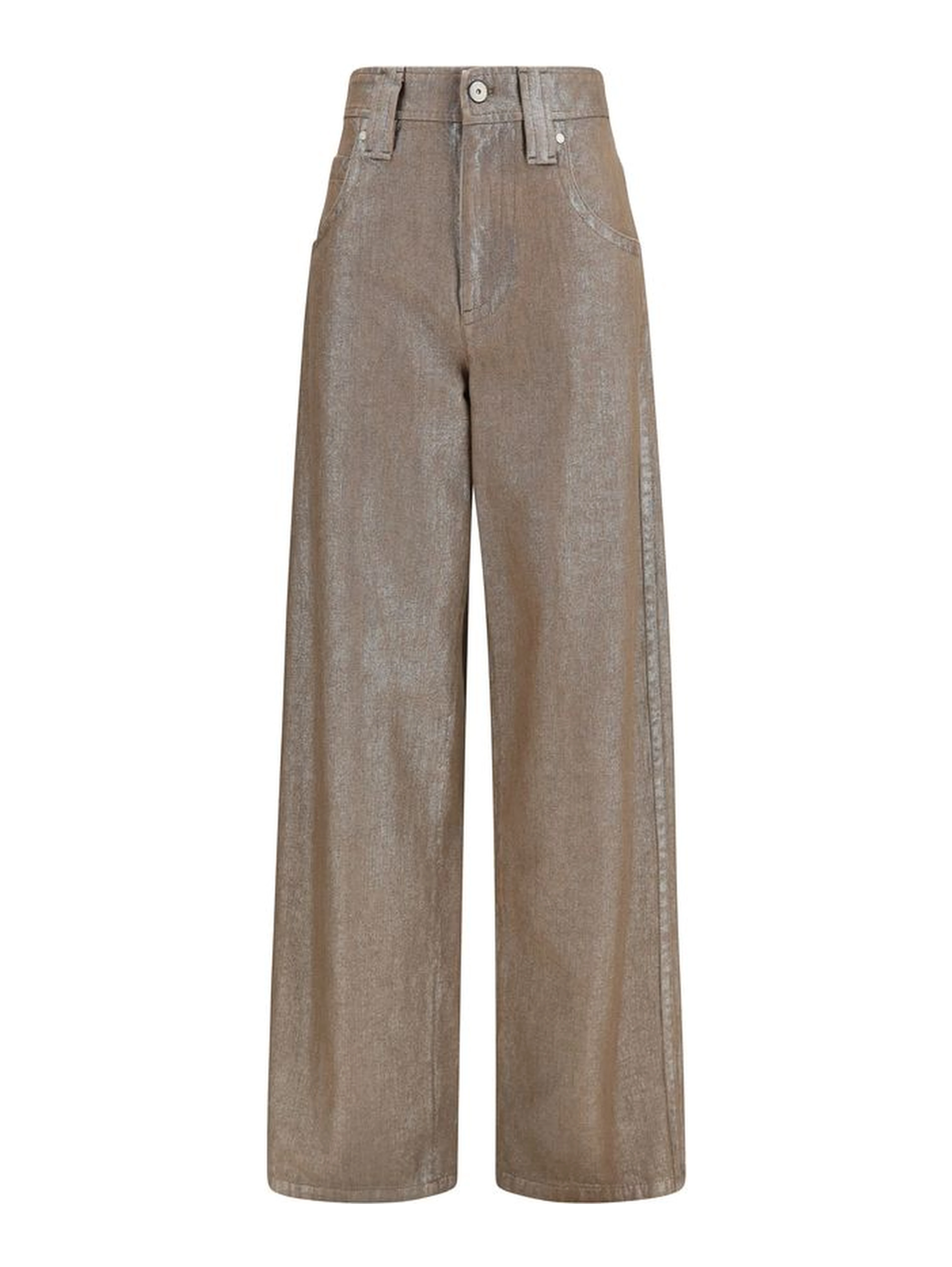 Beige Cotton Jeans Denim