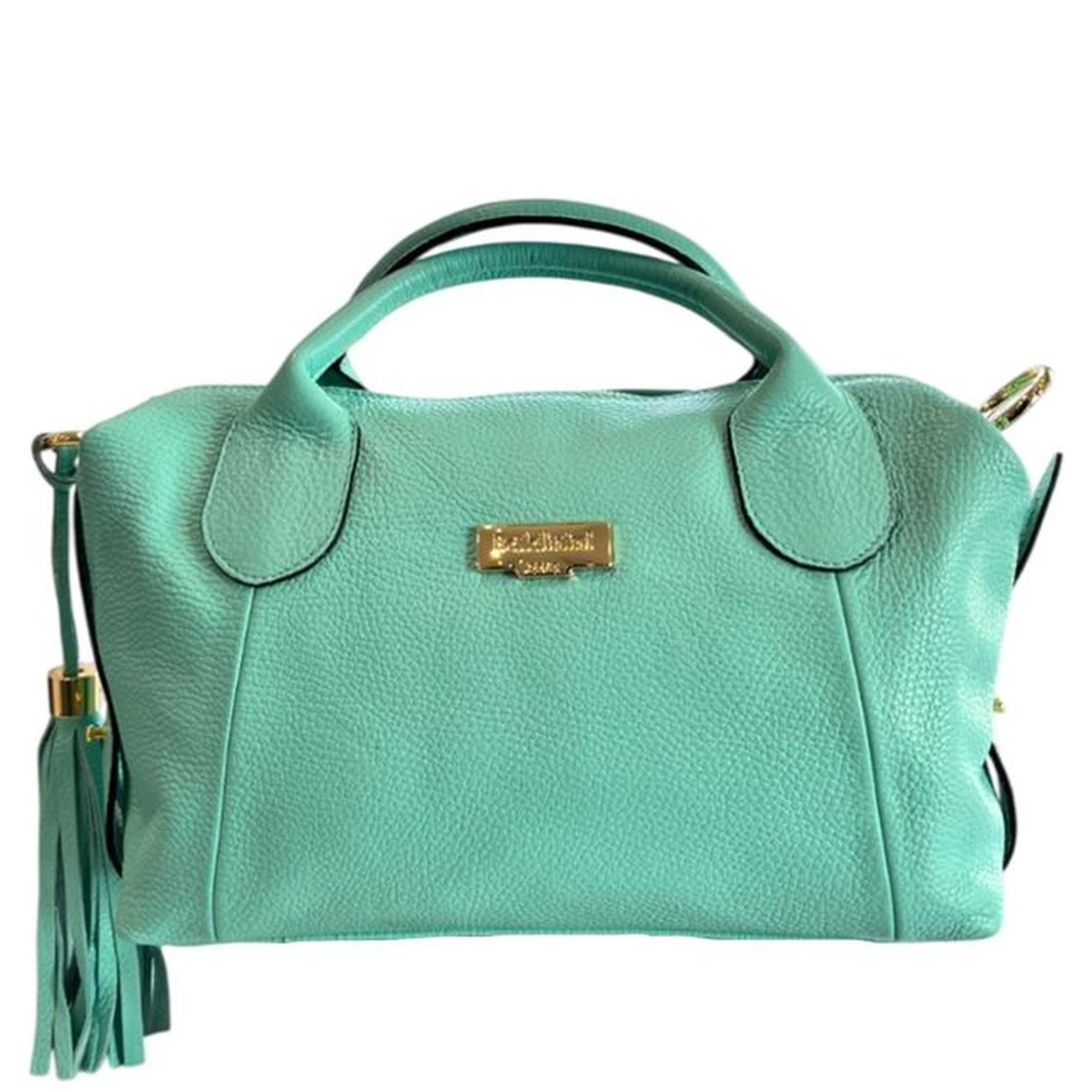 Turquoise Cowhide Handbag