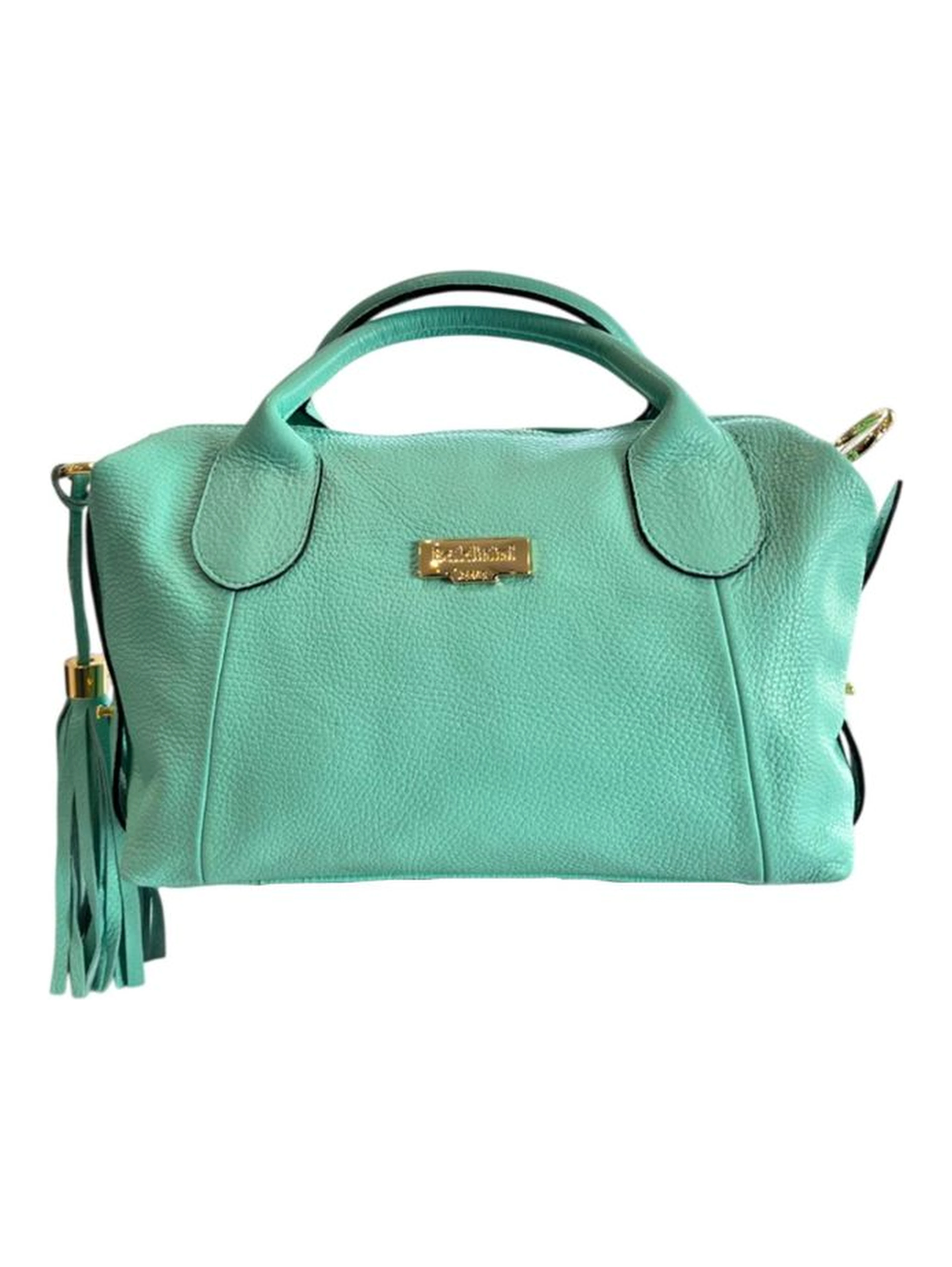 Turquoise Cowhide Handbag