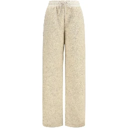 Beige Polyester Joggers (Workout Pants)