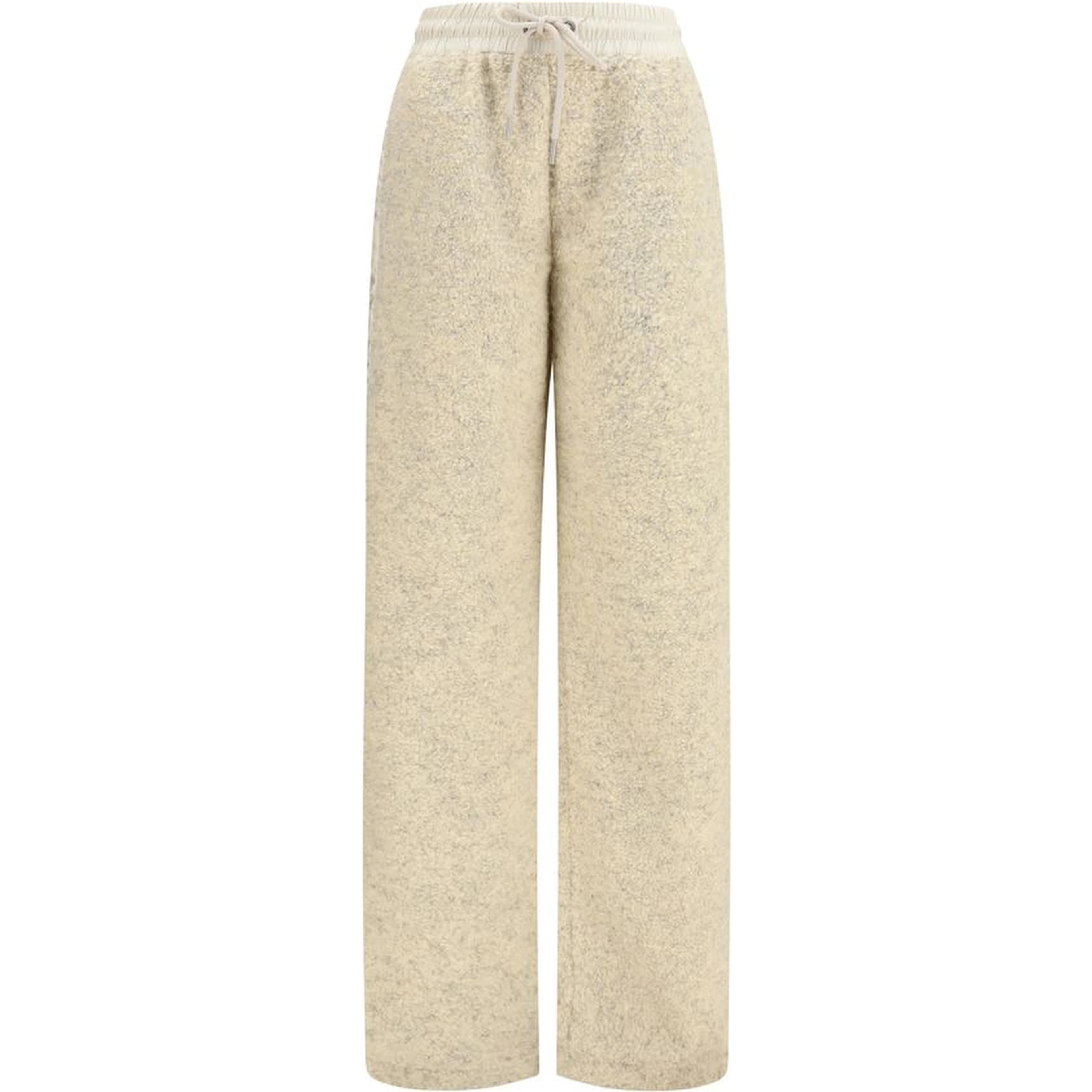Beige Polyester Joggers (Workout Pants)