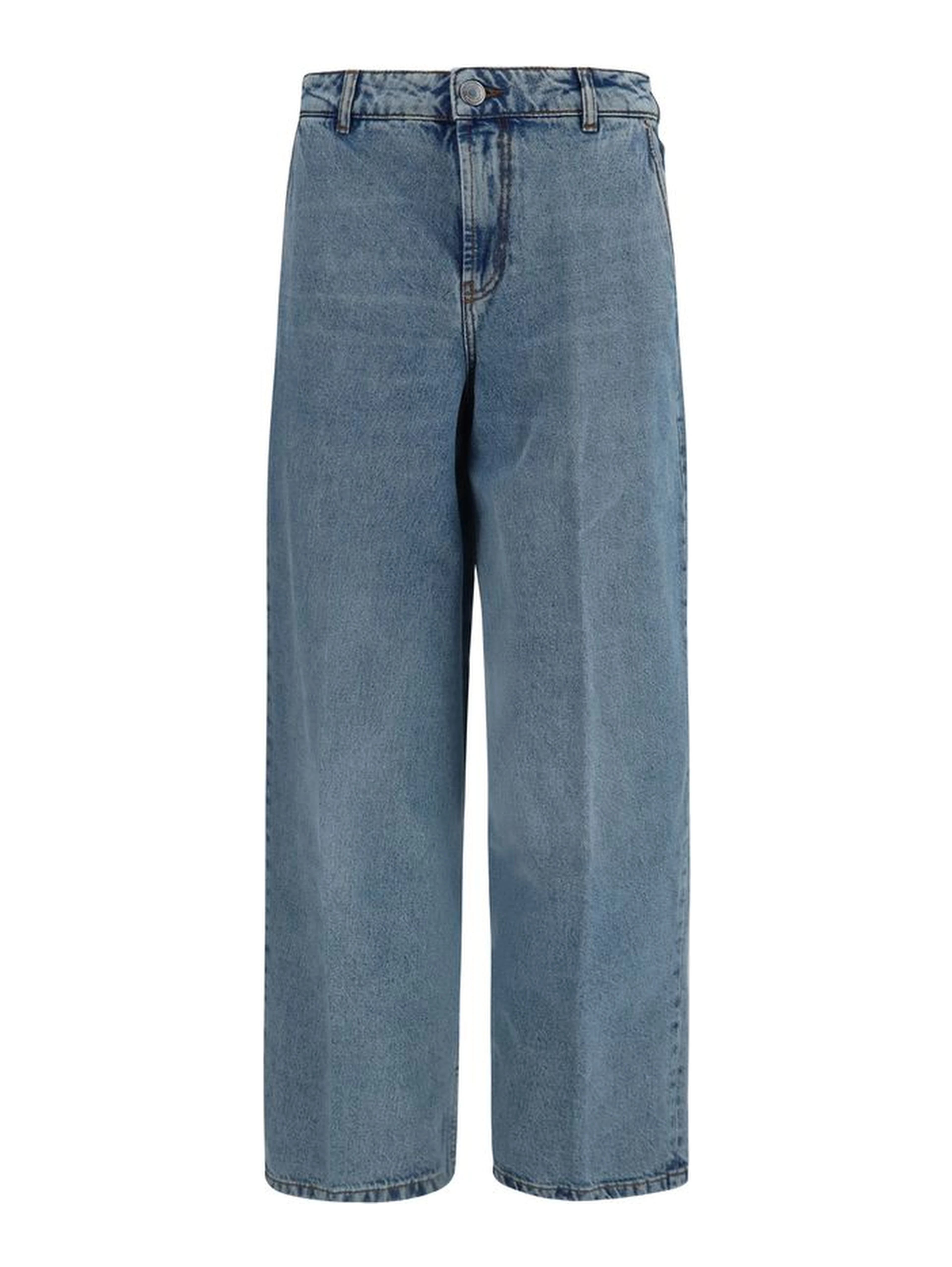 Blue Cotton Jeans Denim