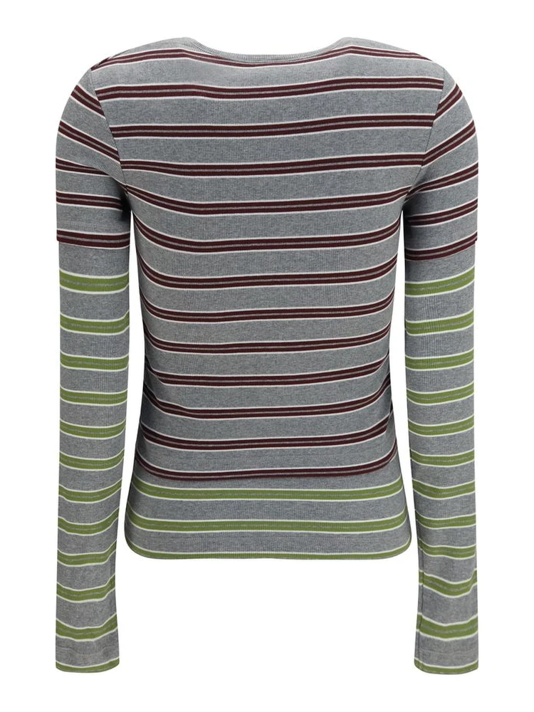 Gray Cotton Long Sleeve T-Shirt alternative