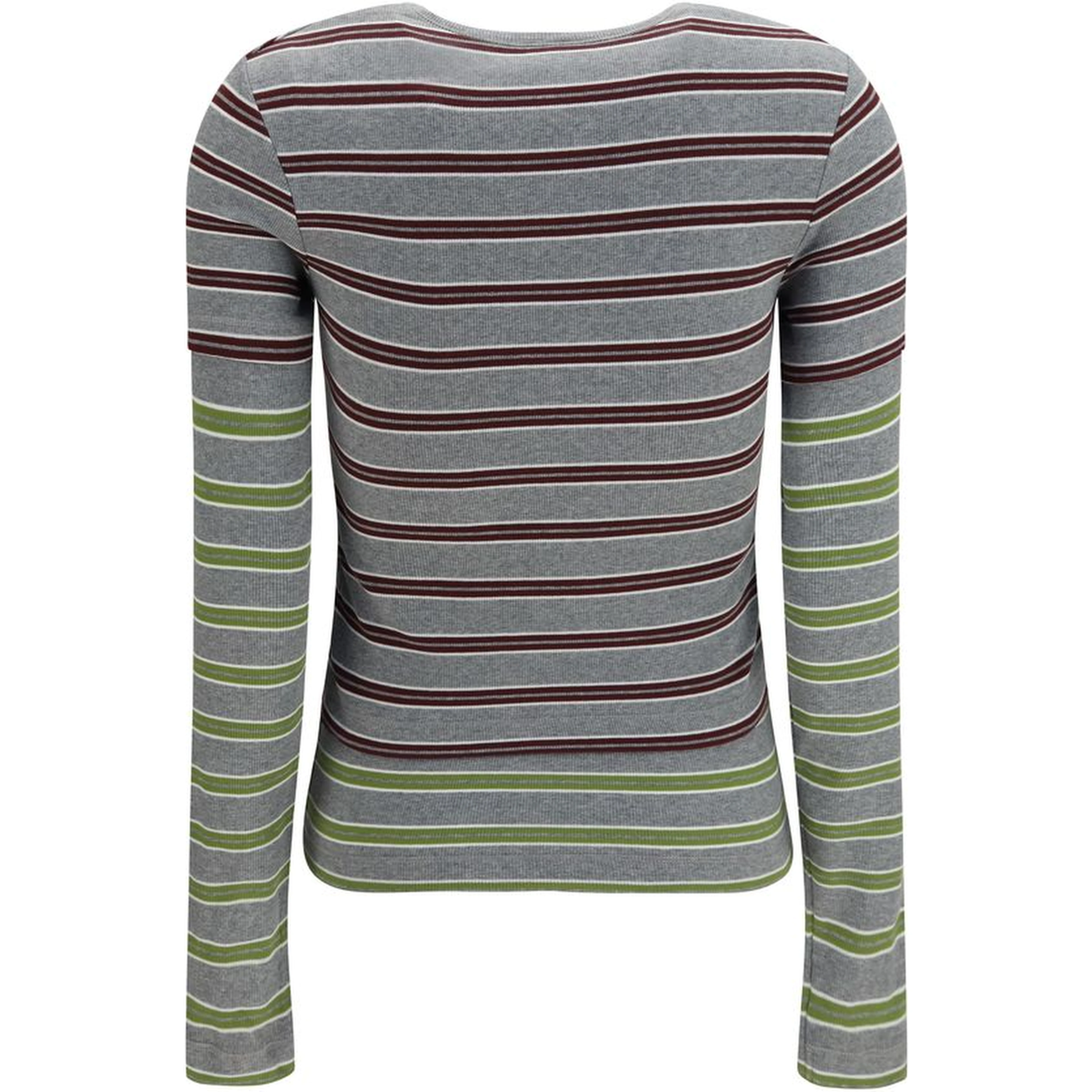 Gray Cotton Long Sleeve T-Shirt