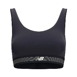 Black Polyester Sport Bra