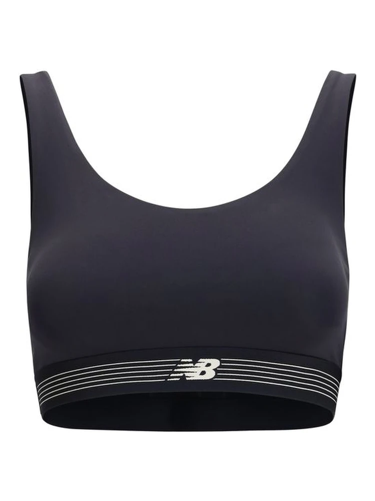 Black Polyester Sport Bra