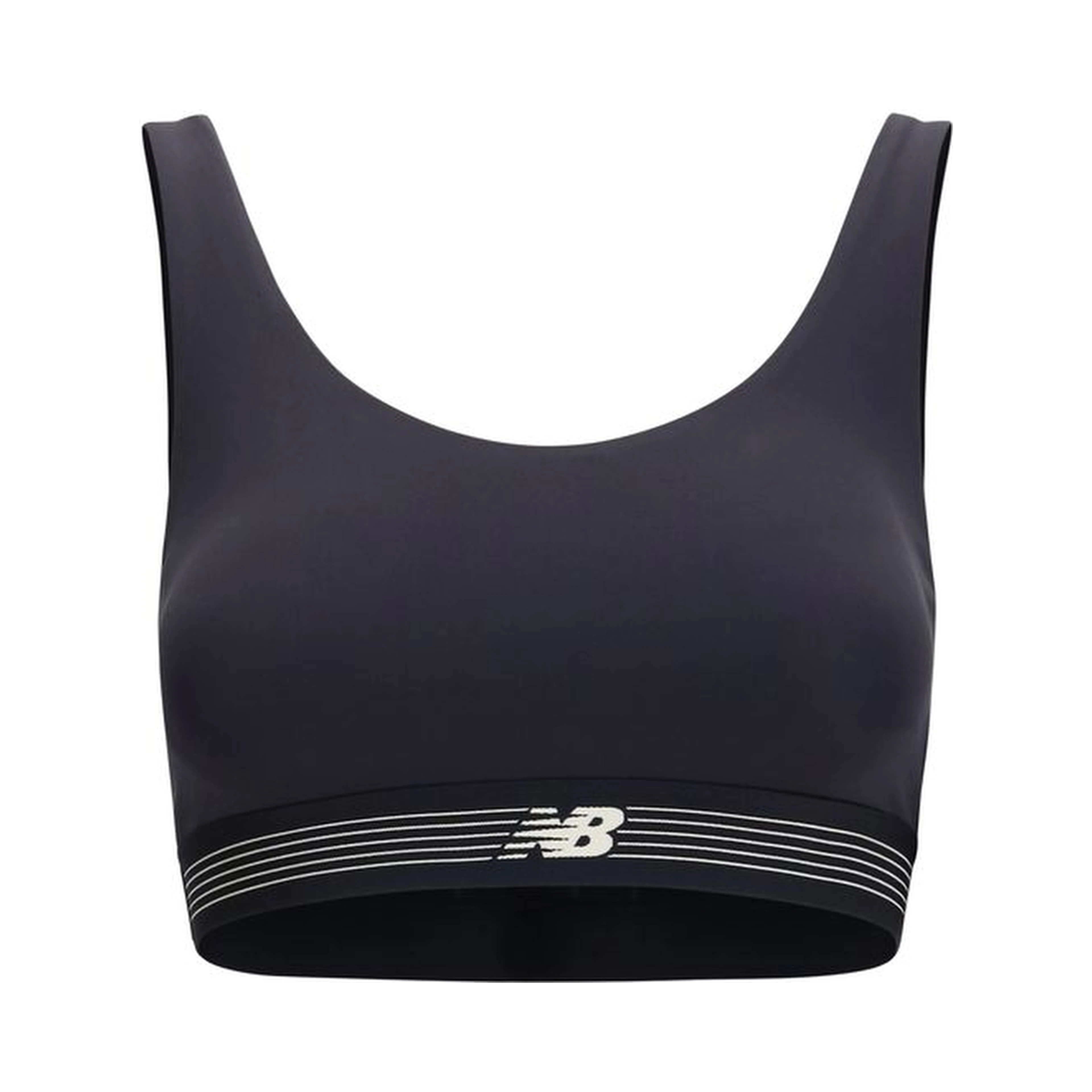 Black Polyester Sport Bra