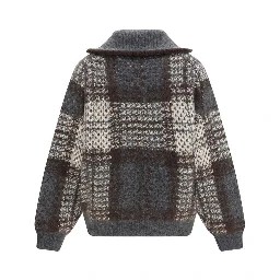 Gray Mohair Cardigan