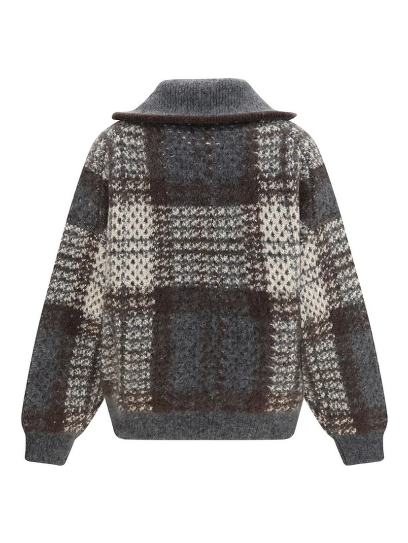 Gray Mohair Cardigan