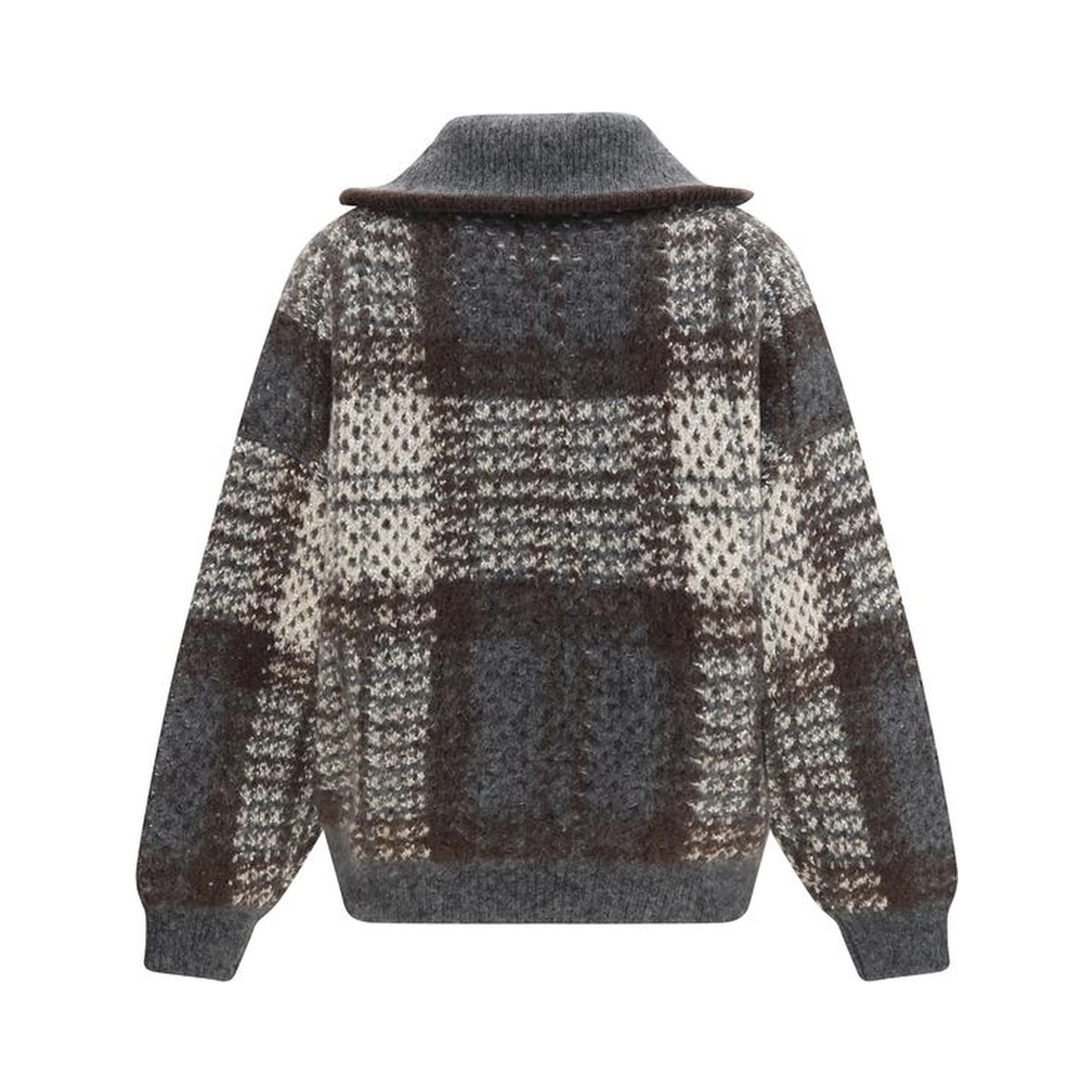 Gray Mohair Cardigan